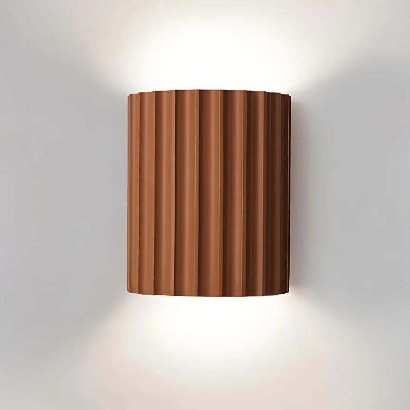 WallGlow Væglampe – Elegant Design i Høj Kvalitet Resin Brændende rav Bonusvis