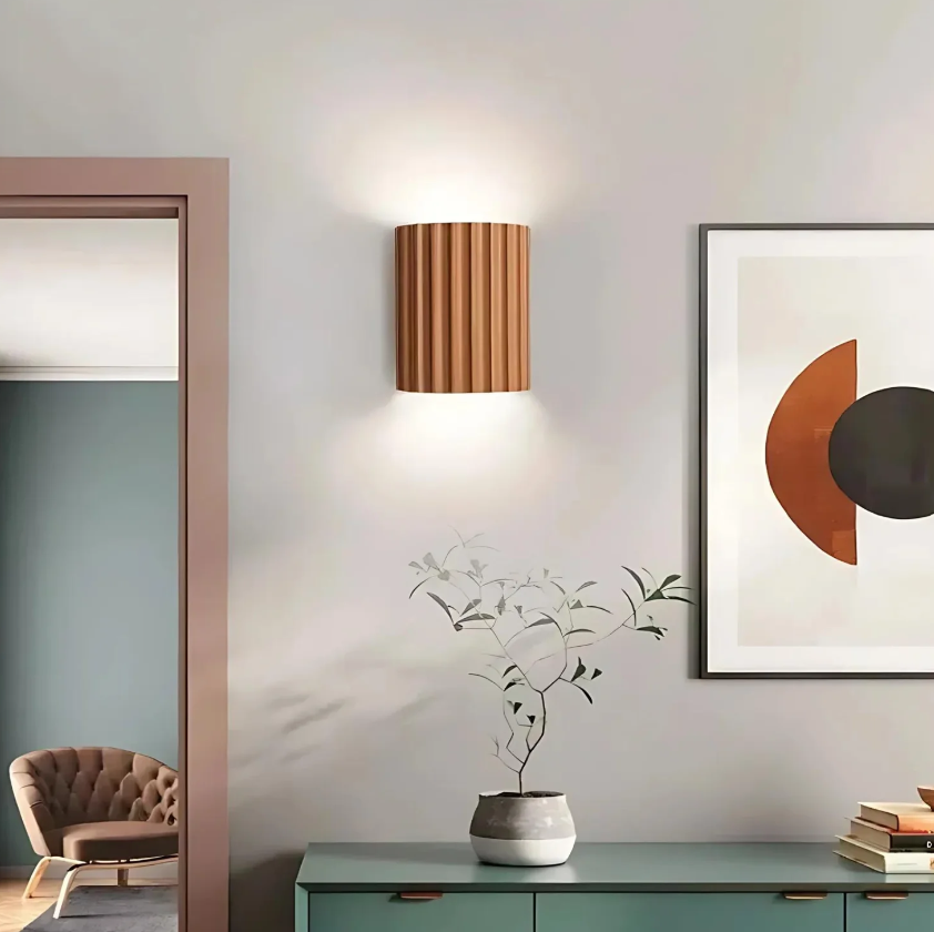 WallGlow Væglampe – Elegant Design i Høj Kvalitet Resin Bonusvis