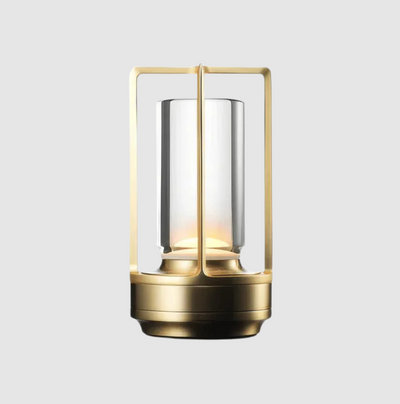 AuroraGlow Trådløs Bordlampe – Elegant Design med Lang Batterilevetid Guld Bonusvis