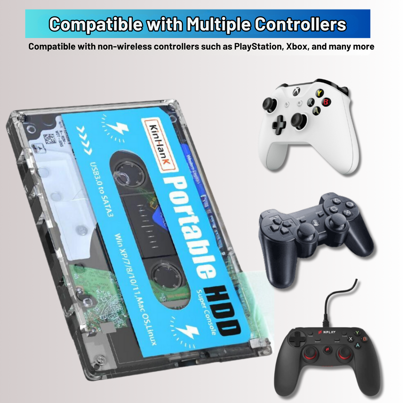 Retro Spil Kassette – 110.000 Klassiske Spil og 70+ Emulatorer til Plug & Play Bonusvis