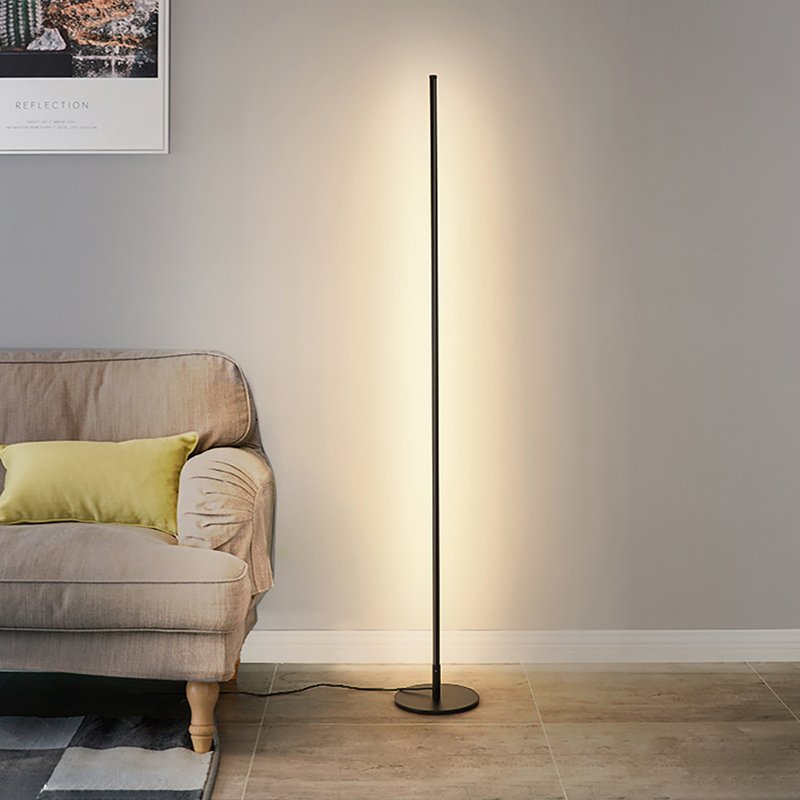 Moderne LED Gulvlampe med Dæmpbar Lys – Minimalistisk Design og Energibesparende Belysning Bonusvis
