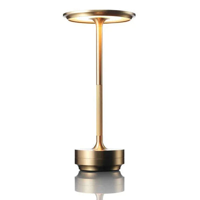 Lumora Trådløs Bordlampe – Elegant, Genopladelig LED-Lampe med USB-opladning og Moderne Design Guld Bonusvis