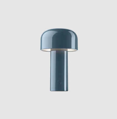 Svampelampe Bordlampe – Justerbart Lys og Elegant Design Skiferblå Bonusvis