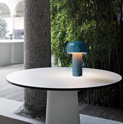 Svampelampe Bordlampe – Justerbart Lys og Elegant Design Bonusvis