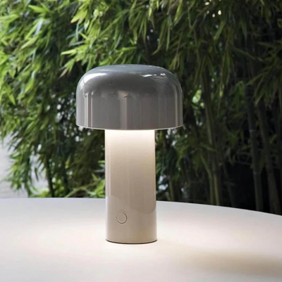 Svampelampe Bordlampe – Justerbart Lys og Elegant Design Bonusvis