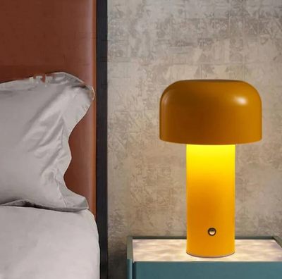 Svampelampe Bordlampe – Justerbart Lys og Elegant Design Bonusvis