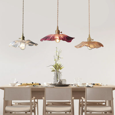 Lotus Retro Glas Pendel – Romantisk og Elegant Design Bonusvis