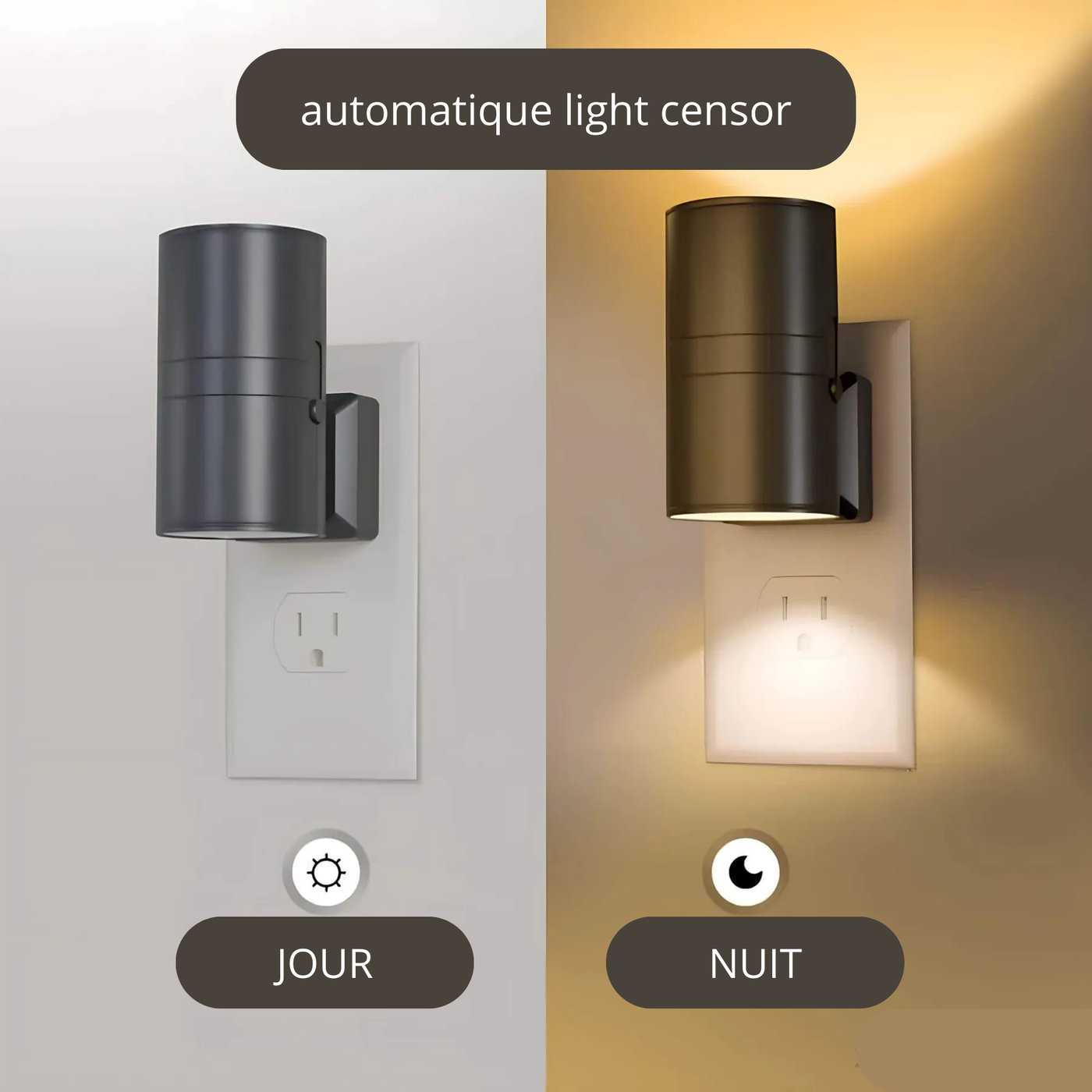 LumaGlow – Justerbar LED Natlampe med Dæmpbar Lys Bonusvis