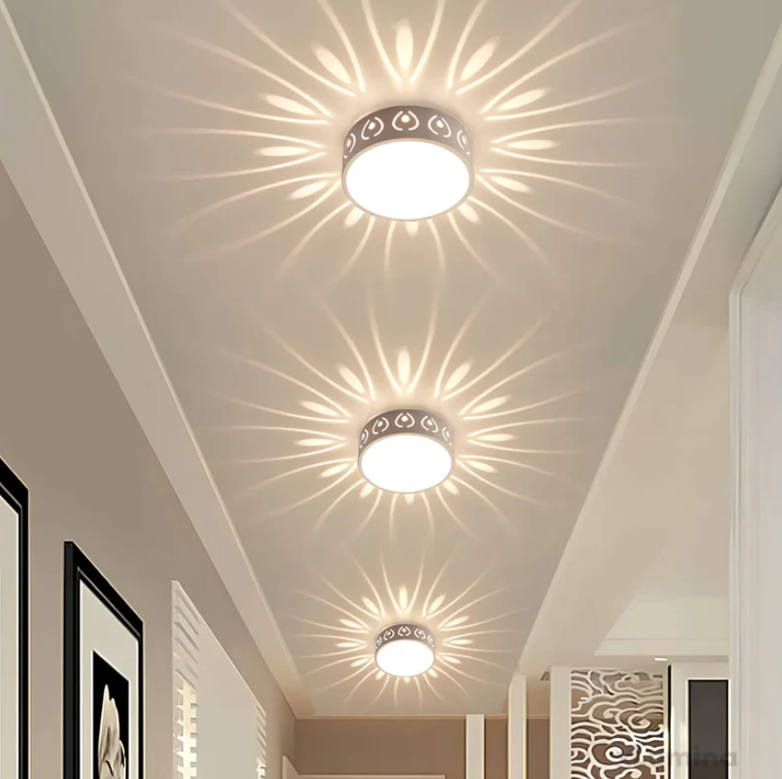 LumiEntre LED Loftlampe – Elegant og Luksuriøs Belysning til Entré, Korridor og Balkon Varm hvid Bonusvis
