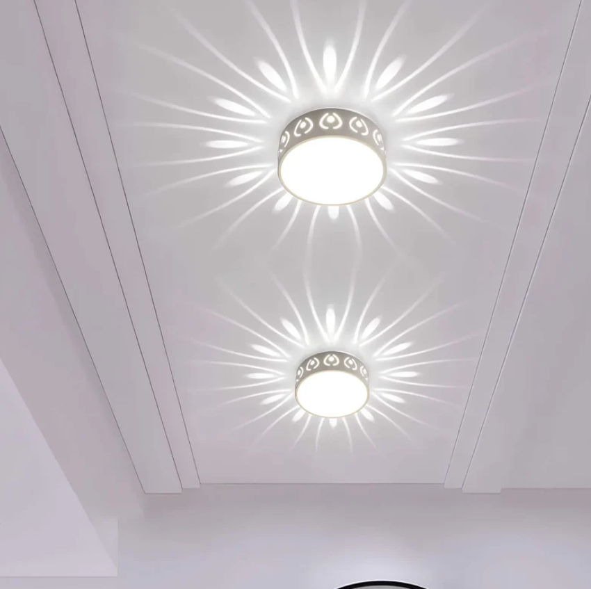 LumiEntre LED Loftlampe – Elegant og Luksuriøs Belysning til Entré, Korridor og Balkon Kold hvid Bonusvis