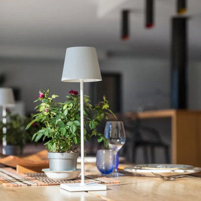 LumiFree Trådløs Bordlampe – Justerbar LED Belysning med Genopladeligt Batteri Hvid Bonusvis