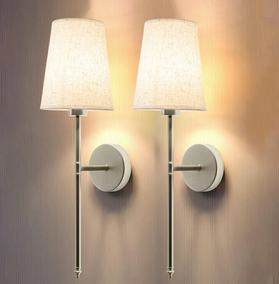 LumiTissu Trådløs Væglampe – Vintage Design med Justerbar Lysstyrke og RGB Farver Bonusvis