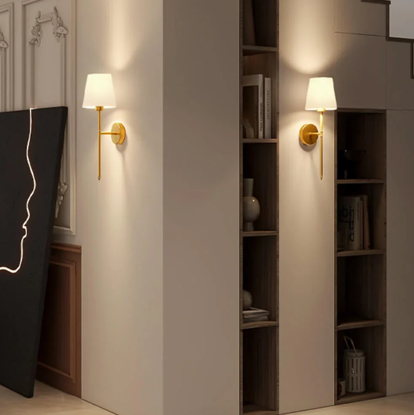 LumiTissu Trådløs Væglampe – Vintage Design med Justerbar Lysstyrke og RGB Farver Bonusvis
