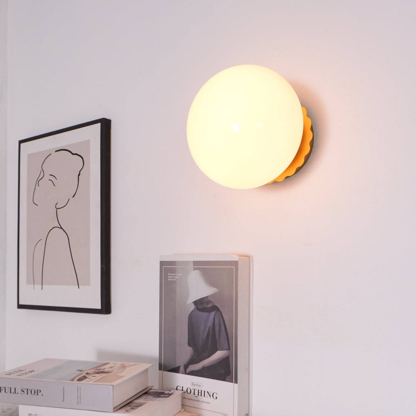 Moderne Væglampe i Metal og Glas – Elegant Design til Stue, Soveværelse og Gang Bonusvis
