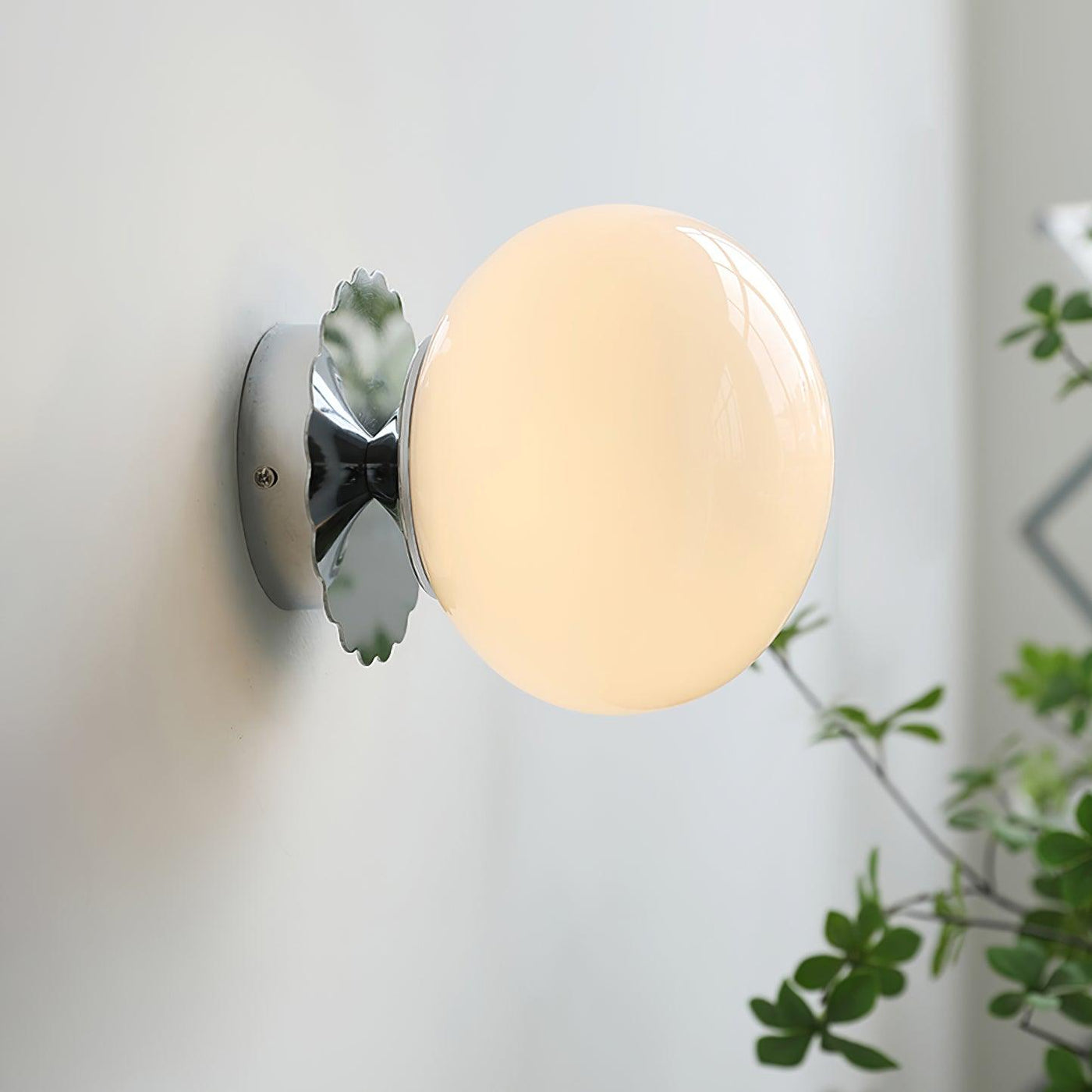 Moderne Væglampe i Metal og Glas – Elegant Design til Stue, Soveværelse og Gang Bonusvis