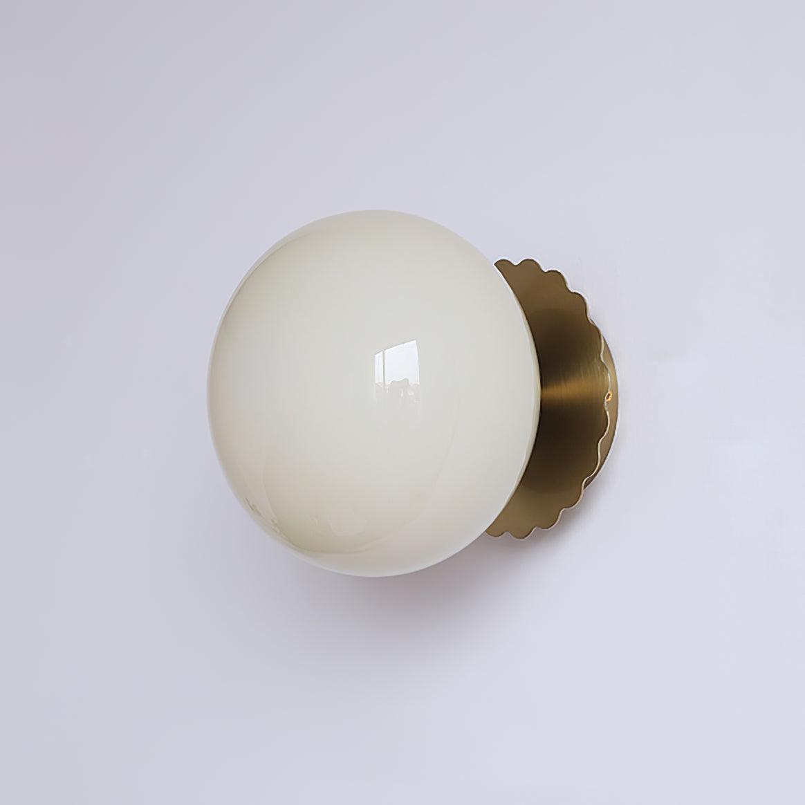 Moderne Væglampe i Metal og Glas – Elegant Design til Stue, Soveværelse og Gang Guld+Beige Bonusvis
