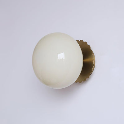 Moderne Væglampe i Metal og Glas – Elegant Design til Stue, Soveværelse og Gang Guld+Beige Bonusvis