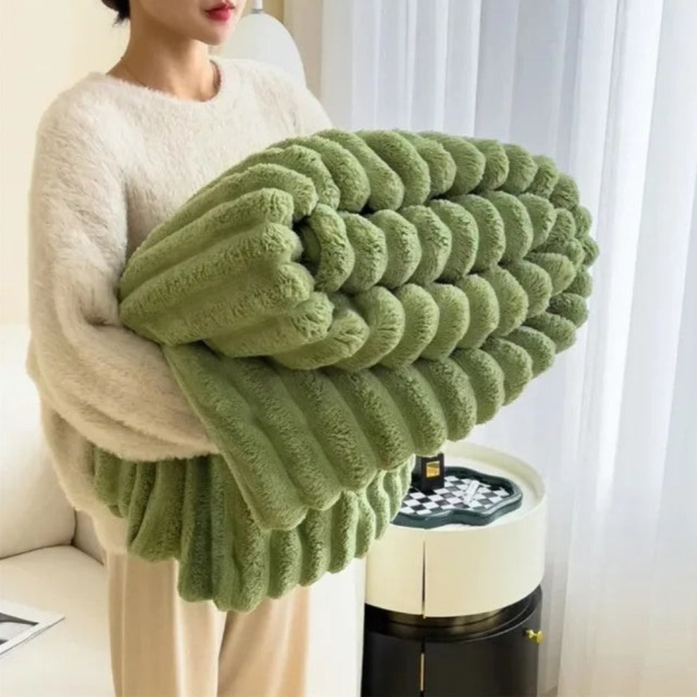Cloud Nine Plaid – Superblød og Alsidig Til Alle Sæsoner Matcha Bonusvis
