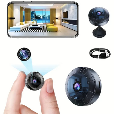 Mini WiFi Kamera 4K – Diskret Overvågning med Bevægelsesdetektion og Nattesyn Bonusvis