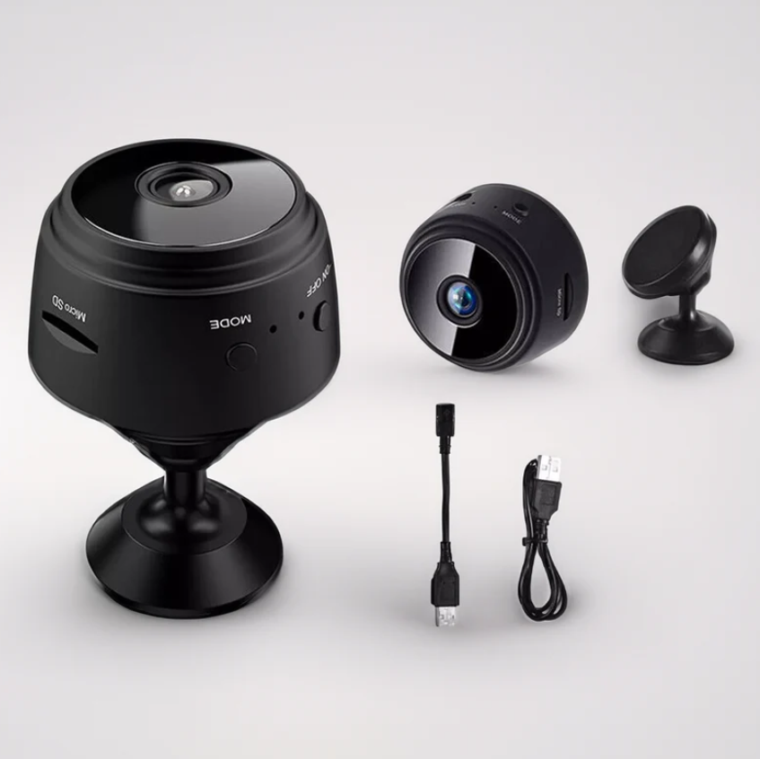Mini WiFi Kamera 1080P HD – Trådløs Overvågning med Nattesyn og Bevægelsesdetektion Bonusvis