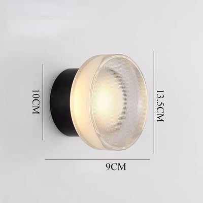 LUMINOVA Ronde Væglampe – Moderne Design og Blød Belysning Sort 3 farver lys Bonusvis