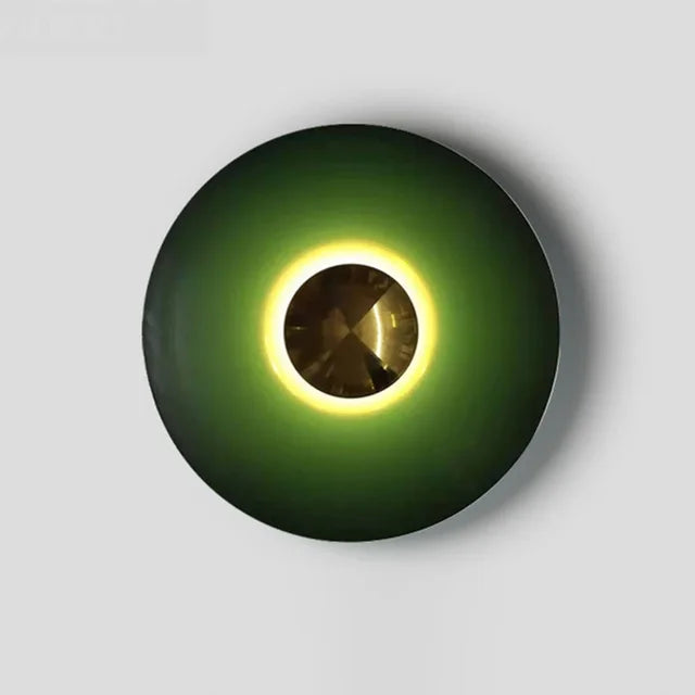 Moderne LED Væglampe med Glasdæksel – Elegant og Energibesparende Belysning Grøn Guld Bonusvis