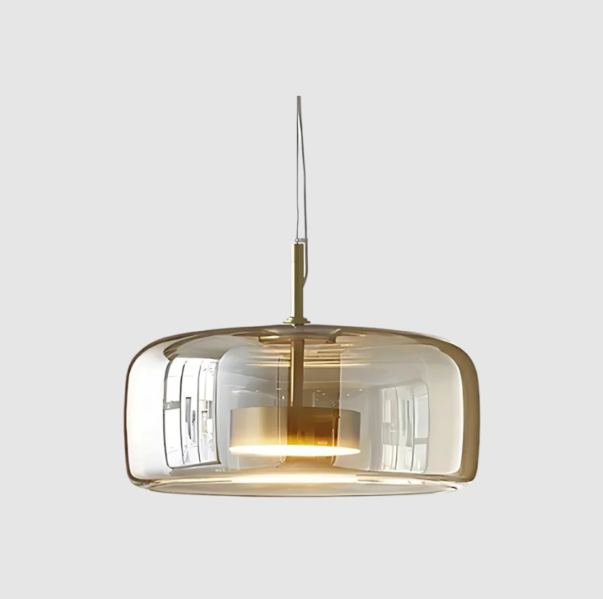 Moderne Loftlamper i Glas og Metal – Justerbar Højde, Sæt med 3 Bonusvis