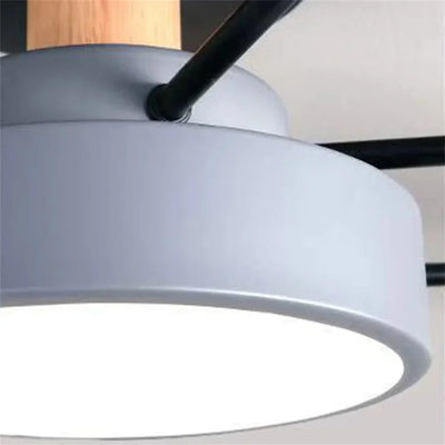 Moderne Geometrisk LED Plafonnier – Metal og Trædesign med Blødt Lys Bonusvis