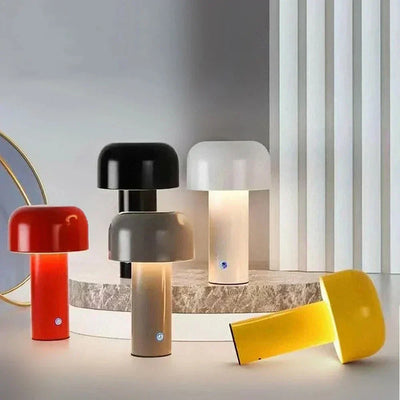 LumiShroom Designlampe – Trådløs LED Bordlampe med Justerbar Lysstyrke Bonusvis