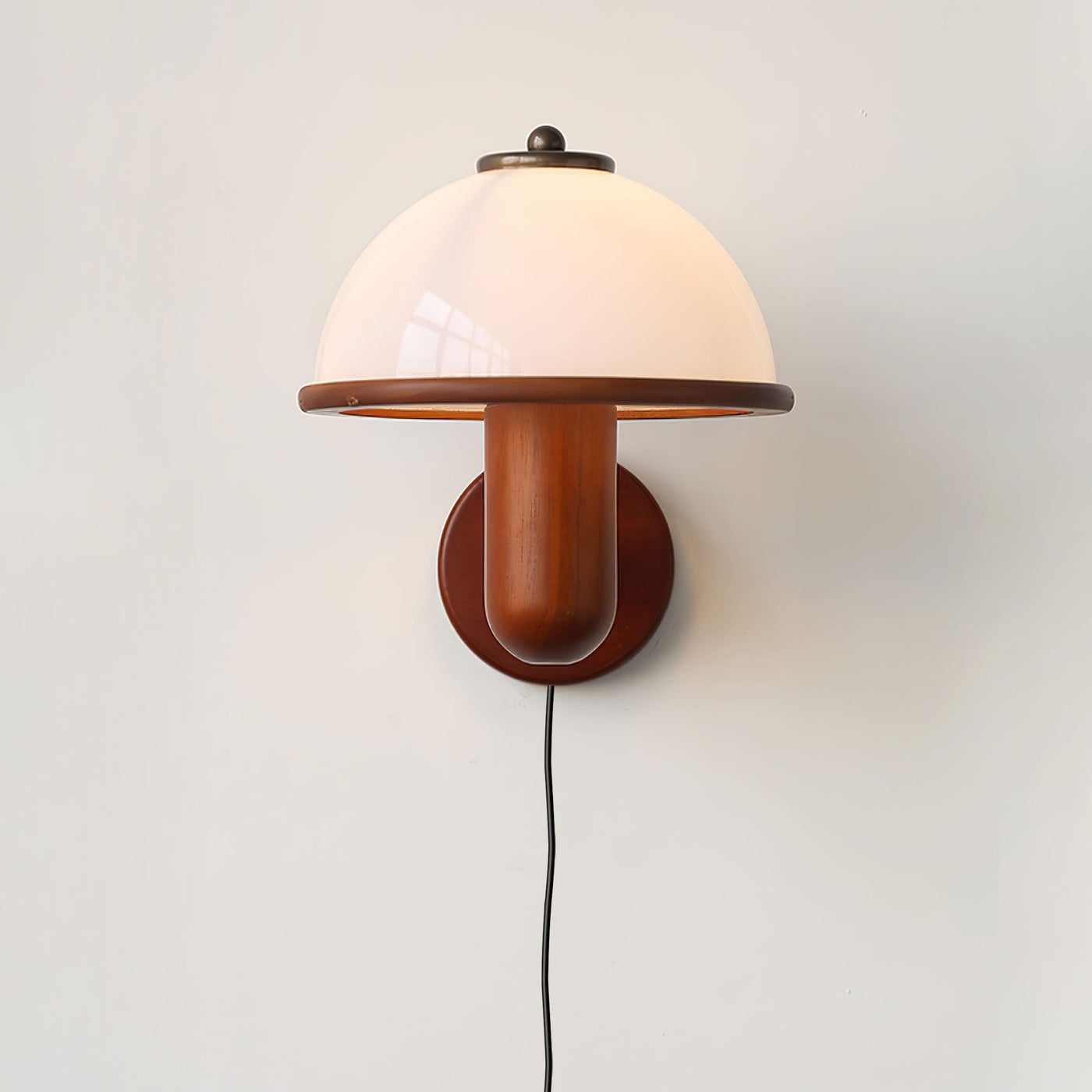 WoodMush Væglampe – Svampeformet LED Lampe i Naturligt Træ Bonusvis
