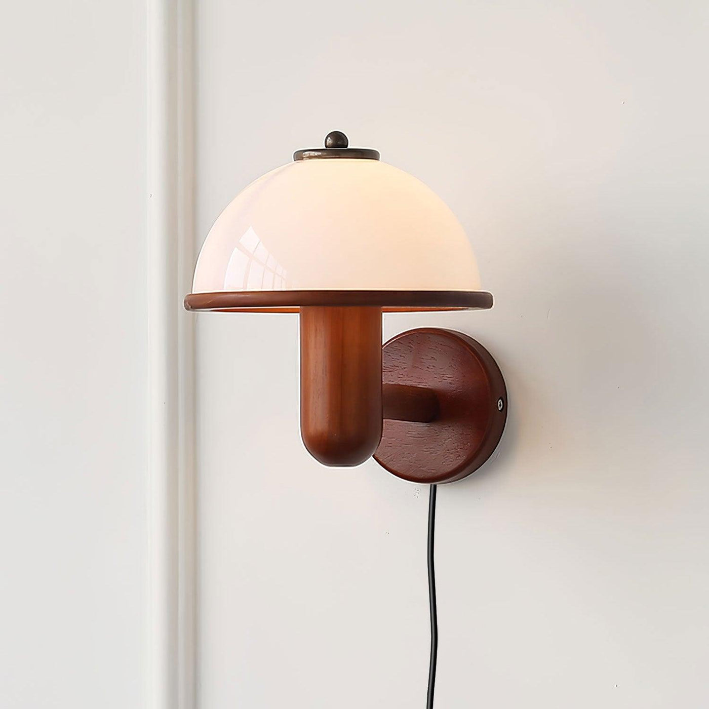 WoodMush Væglampe – Svampeformet LED Lampe i Naturligt Træ Bonusvis