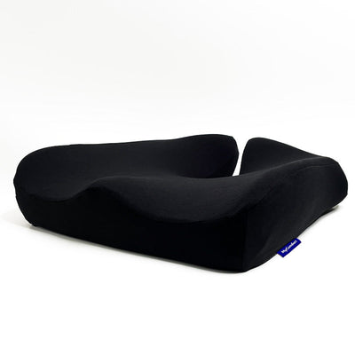 OrthoSeat Siddepude med Memory Skum – Ergonomisk Aflastning til Haleben, Hofter og Ryg Sort Bonusvis