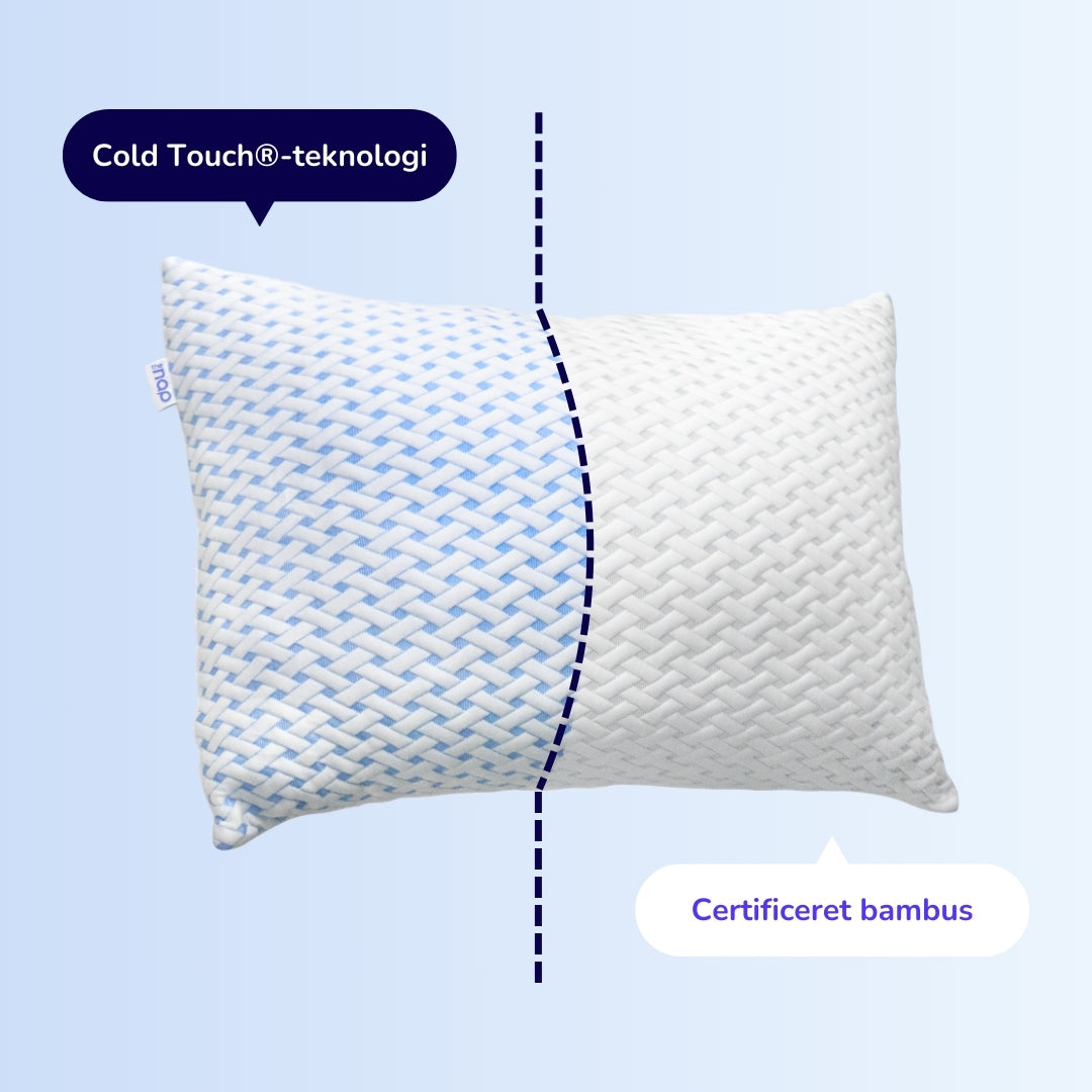 Adaptivo Justerbar Memory Foam Pude – Ergonomisk Hovedpude med Kold og Varm Side Bonusvis