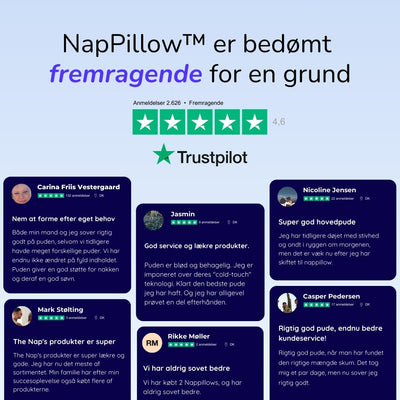 Adaptivo Justerbar Memory Foam Pude – Ergonomisk Hovedpude med Kold og Varm Side Bonusvis