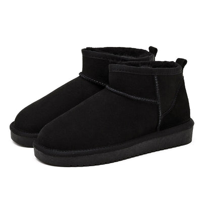 Bottines Fourrées en Cuir de Mouton – Komfort og Stil til Vinteren Sort Bonusvis