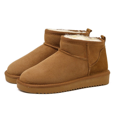 Bottines Fourrées en Cuir de Mouton – Komfort og Stil til Vinteren Brun Bonusvis