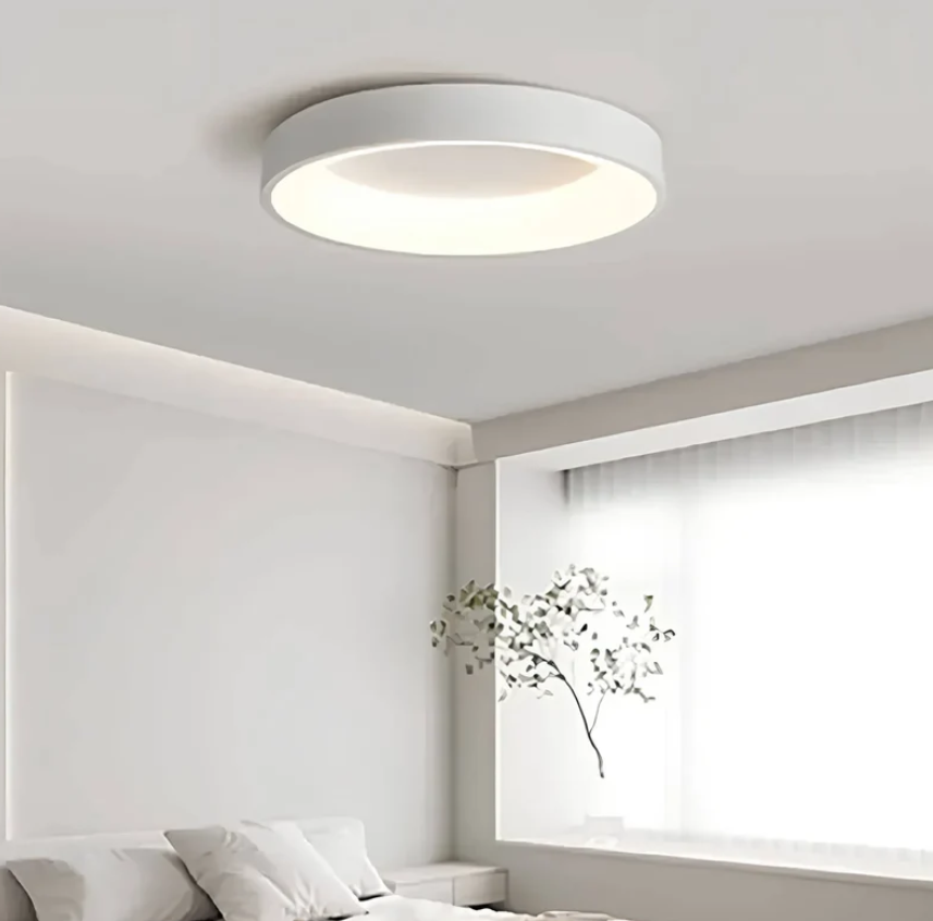 NordLight LED Loftlampe – Skandinavisk Design med Energieffektiv Belysning Hvid Bonusvis