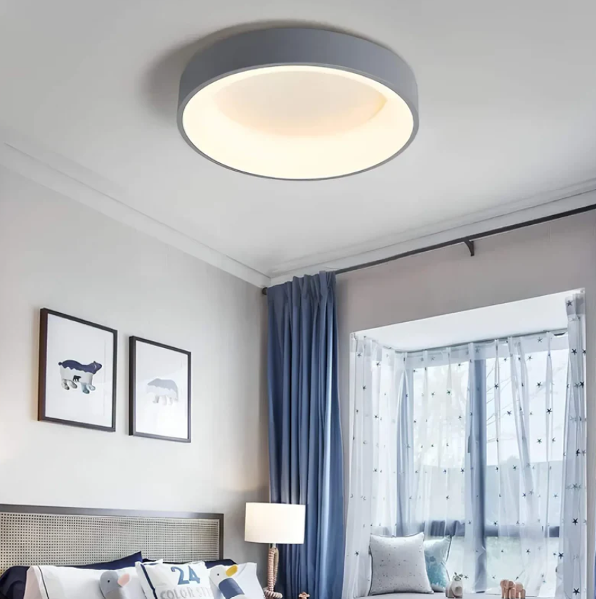 NordLight LED Loftlampe – Skandinavisk Design med Energieffektiv Belysning Grå Bonusvis