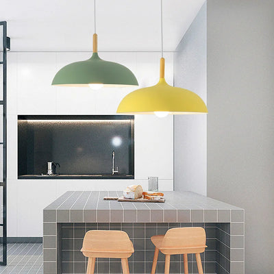 ScandiLume Loftlampe – Skandinavisk Egetræ Design til Dit Hjem Gul Bonusvis