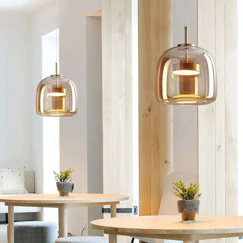 ClearGlow Pendel Lampe – Elegant og Enkel Glaslampe til Moderne Indretning Bonusvis