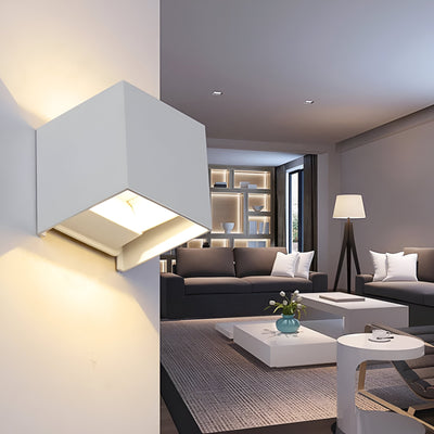 ScandiLight LED Væglampe – Moderne Skandinavisk Design med Justerbar Belysning hvid Bonusvis
