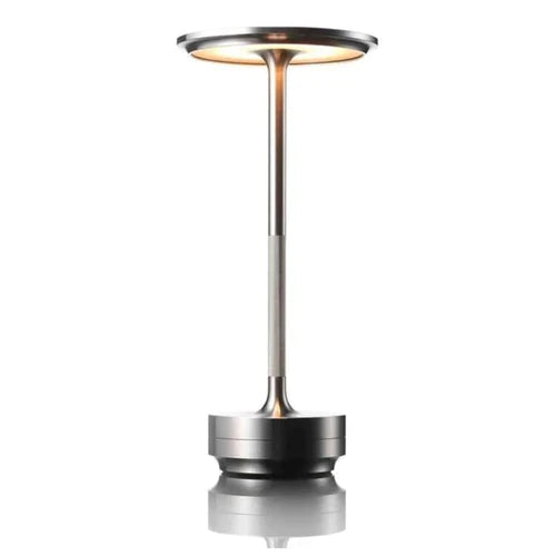 NordicaLight Trådløs Bordlampe – Stilfuld og Fleksibel Belysning til Dit Hjem Sølv Bonusvis