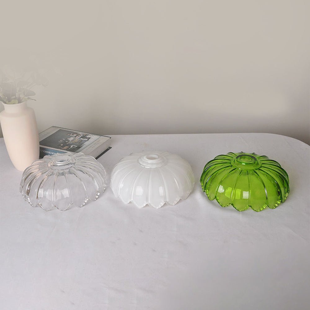 Pendellampe i Glas og Kobber – Elegant Blomsterdesign med Justerbar Belysning Bonusvis