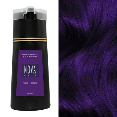 Instant Hårfarve Shampoo – Få Smukke Farver på 10 Minutter Uden Skader Violet Bonusvis