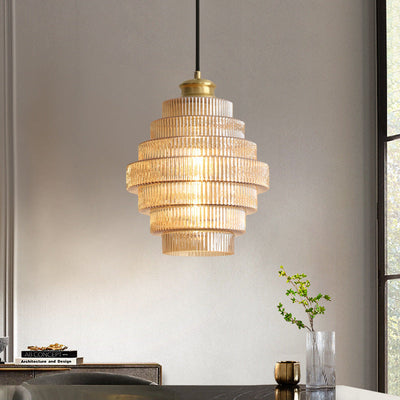 LumiFlask Messing Glas Pendellampe – Vintage Elegance til Dit Hjem Orange D22*H30cm Bonusvis