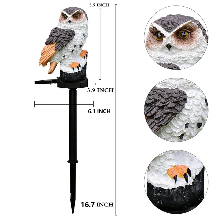 Solaire Lampe Hibou – Økologisk LED Havebelysning med Unikt Design Bonusvis
