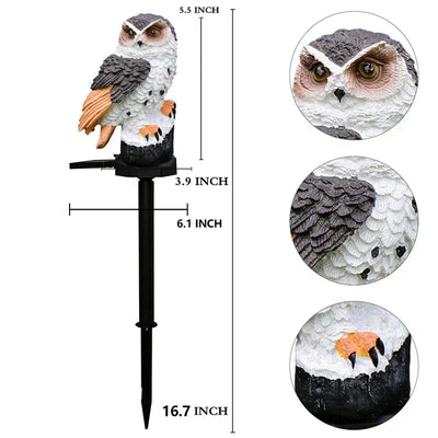 Solaire Lampe Hibou – Økologisk LED Havebelysning med Unikt Design Bonusvis