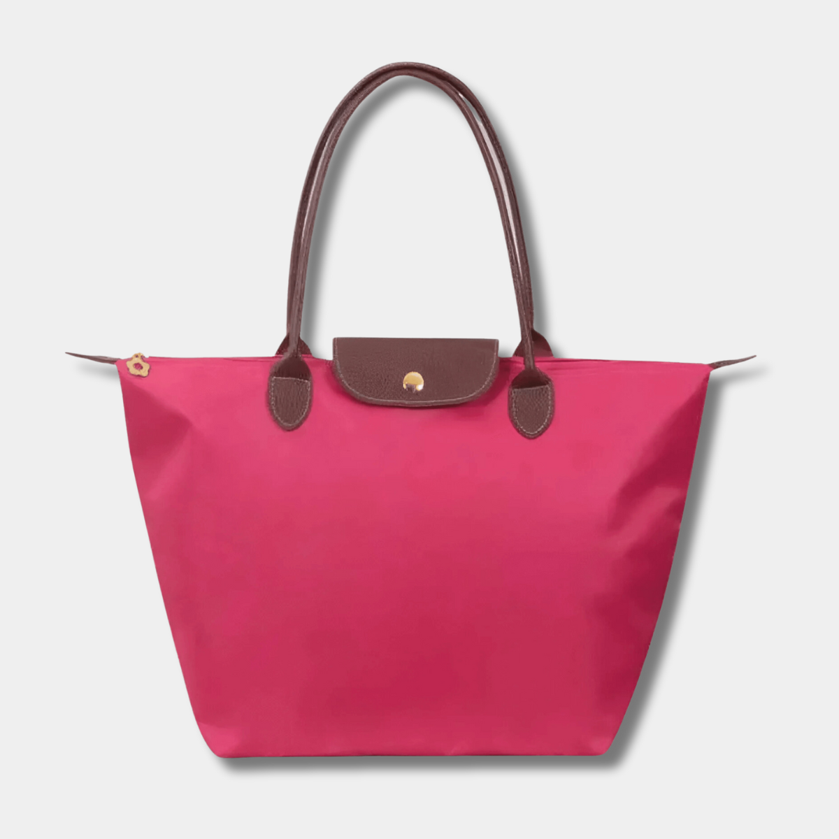 Oxford Skuldertaske – Luksuriøst Design i Oxford Tørklæde og Similicuir Rosa Bonusvis
