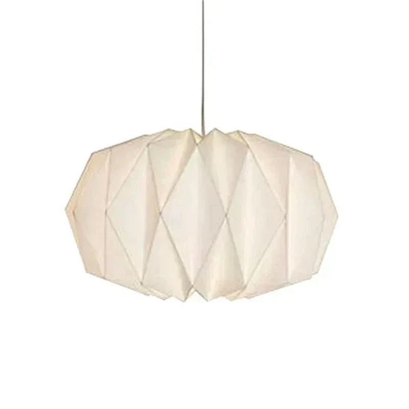 Origami Nordisk Lampe – Minimalistisk Hængelampe i Papir C Bonusvis