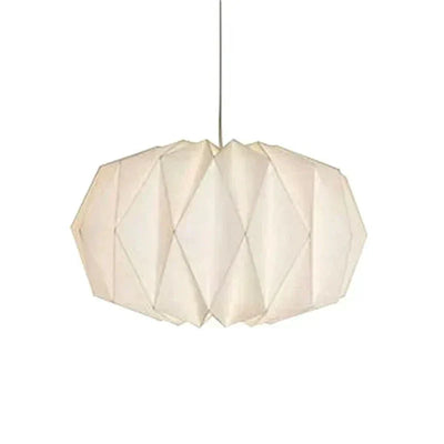 Origami Nordisk Lampe – Minimalistisk Hængelampe i Papir C Bonusvis